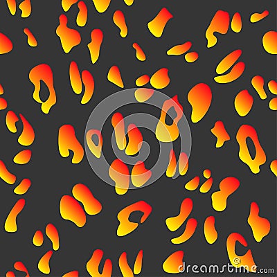 Leopard gradient print Vector Illustration