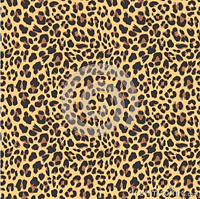 Leopard seamless pattern design, Vector Illustration