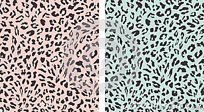 Leopard seamless pattern design . vector illustration background Vector Illustration