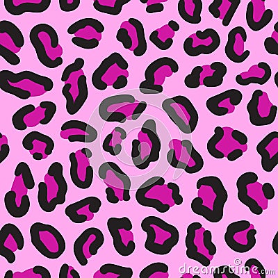 Leopard seamless pattern. Leopard spots. Fashion cheetah print. Popular texture. Vector Illustration