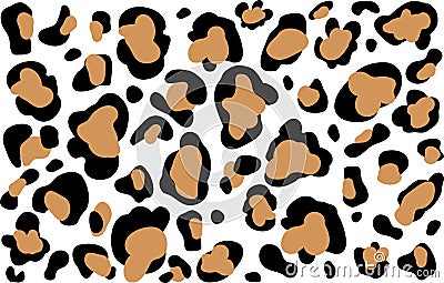 Leopard seamless svg pattern design vector illustration Vector Illustration