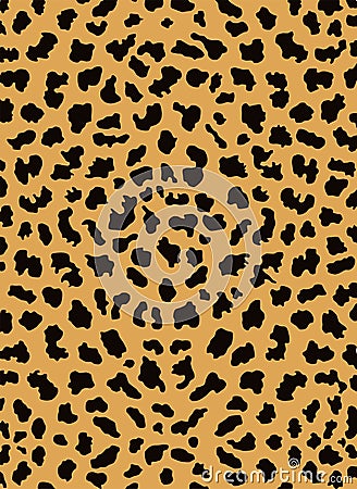 Leopard skin Vector Illustration