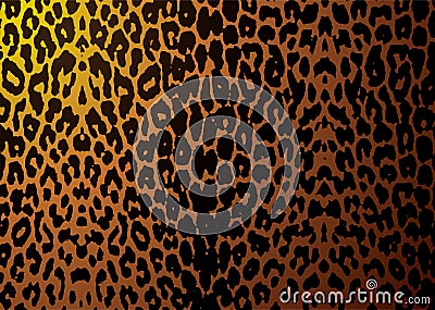 Leopard skin Vector Illustration