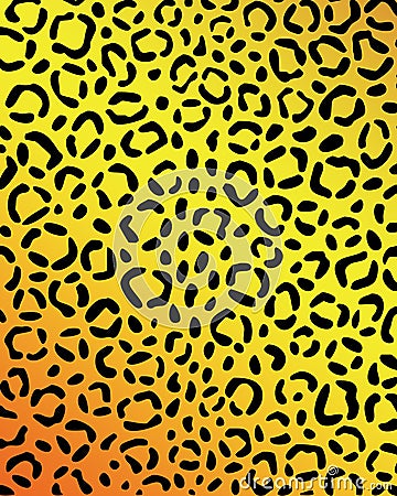 Leopard skin Vector Illustration