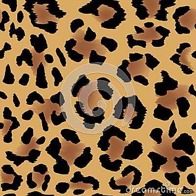 Leopard skin pattern Vector Illustration