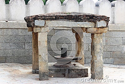 Lepakshi carvings Stock Photo