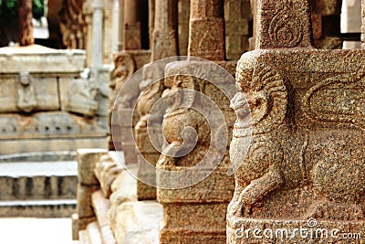 Lepakshi carvings Stock Photo