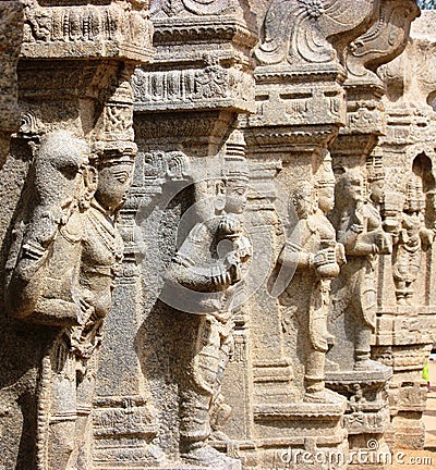 Lepakshi carvings Stock Photo