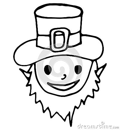 Leprechaun irish character icon vector illustration design Vector Illustration