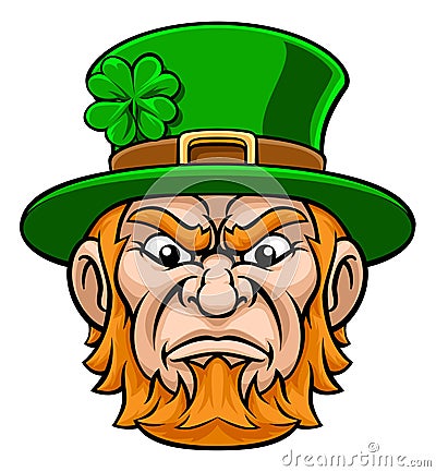 Leprechaun Mascot Vector Illustration