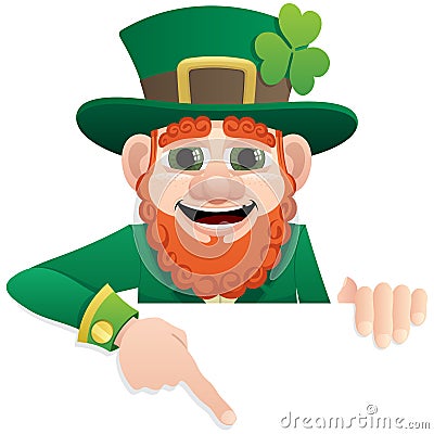 Leprechaun Sign 2 Vector Illustration