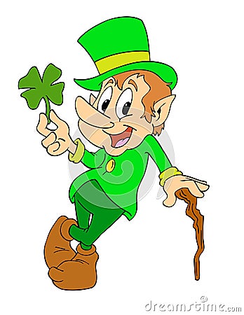 Leprechaun St. Patrick's Day Stock Photo