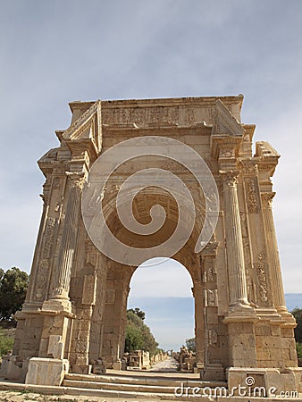 Leptis Magna Stock Photo