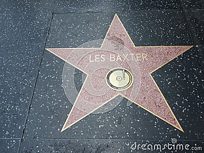 Les Baxter star in hollywood Editorial Stock Photo