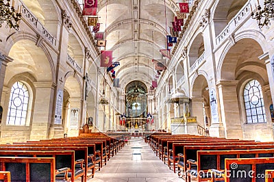 Les Invalides National Residence of the Invalids interior, Paris, France Editorial Stock Photo