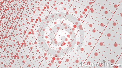 Les points rouges tournent passer le fond blanc illustration de vecteur Les points rouges tournent passer le fond blanc illustration de vecteur
