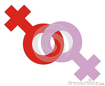 Lesbian Icon Stock Photo