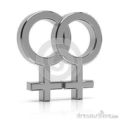 Lesbian symbol Stock Photo