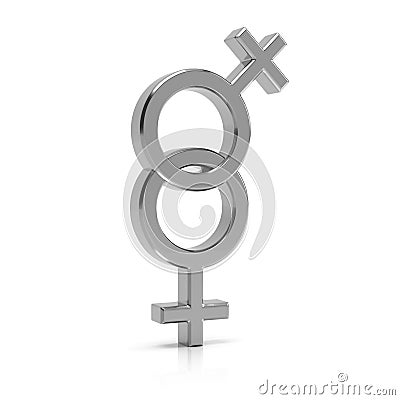 Lesbian symbol Stock Photo