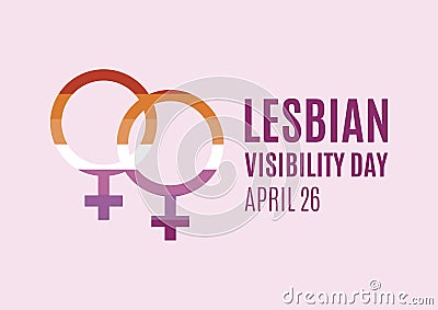 Lesbian Visibility Day vector Vector Illustration