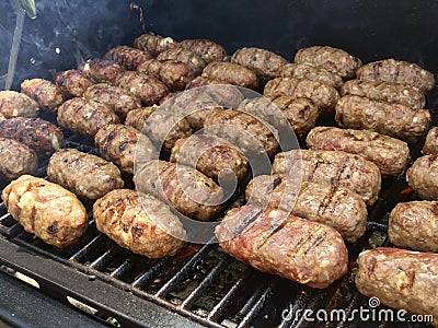Leskovacki gurmanski cevapi grill Stock Photo