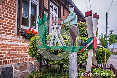 Garden decorations in Poland Editorial Stock Photo