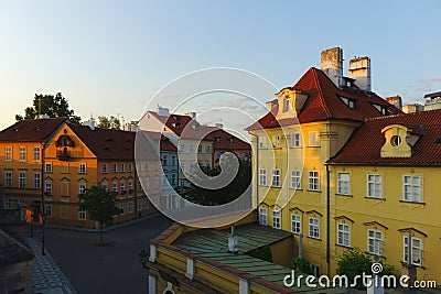 Lesser Town in Prague Stock Photo