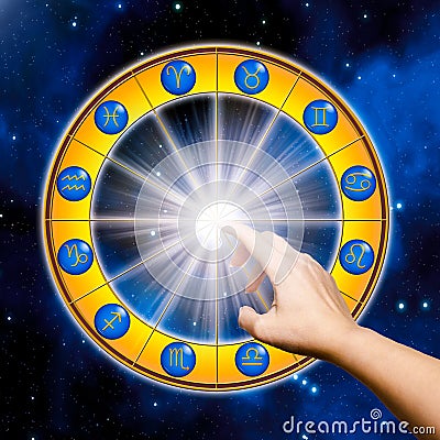 Lesson of astrology Stock Photo