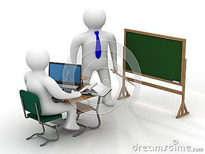 Lesson in a school class Stock Photo