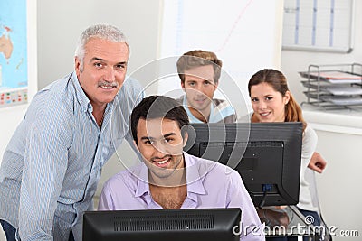 IT lesson Stock Photo