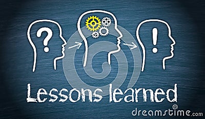 Lessons learned - Education and Knowledge Concept Stock Photo