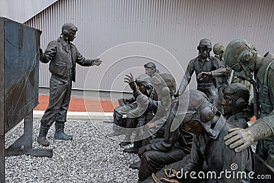 Lest We Forget: The Mission - monument at National World War 2 Museum - New Orleans, Editorial Stock Photo
