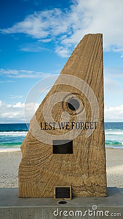 Lest We Forget Editorial Stock Photo