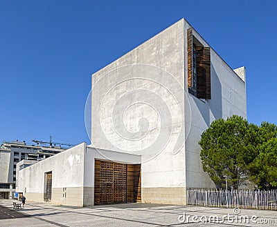 The Lesu church. San Sebastian, Spain Editorial Stock Photo