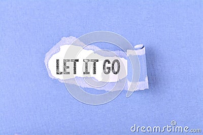 Let it go word Stock Photo