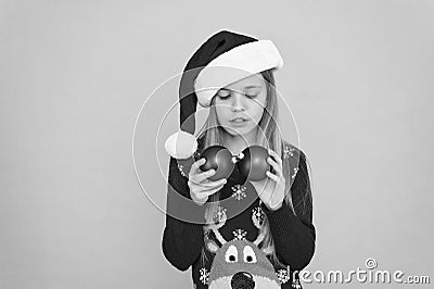 Let kid decorate christmas tree. Favorite part decorating. Add more decorations. Getting child involved decorating Stock Photo