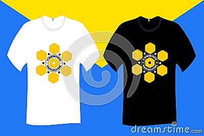 Let no one destitute of geometry enter my doors T Shirt Vector Illustration