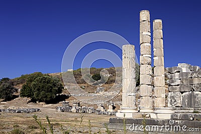 Letoon. Sanctuary of Leto near the ancient Lycian city Xanthos. Turkey Stock Photo