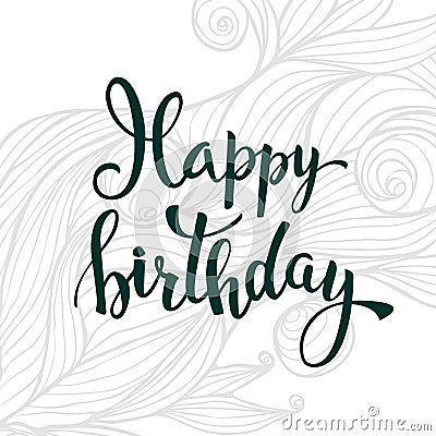 Letras Del Feliz Cumpleaños Ilustración del Vector - Imagen: 86597106