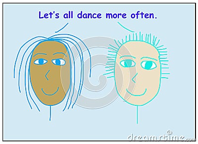 Lets all dance more often Stock Photo