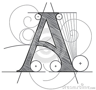 Letter A Vector Illustration