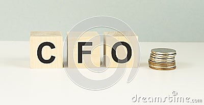 Letter of the alphabet of CFO Stock Photo