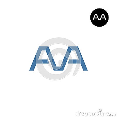 Letter AVA Monogram Logo Design Vector Illustration