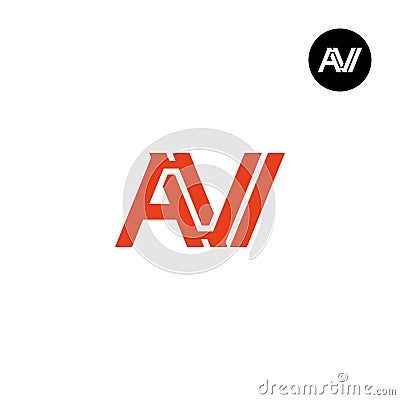 Letter AVI Monogram Logo Design Vector Illustration