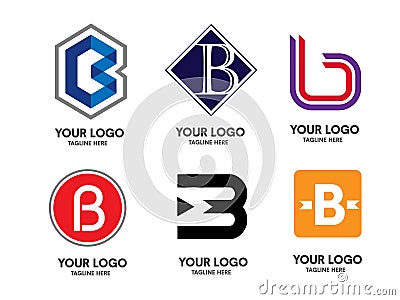 Letter B logo Vector Illustration