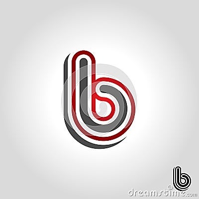 letter b logo, icon and symbol vector illustration Vector Illustration
