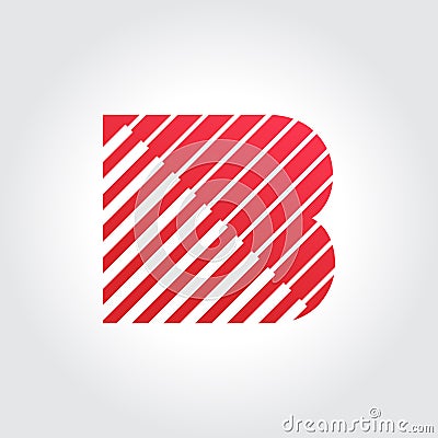 Letter B Symbol Design Vector Illustration