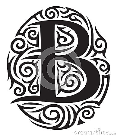 vector wax letter 50955886 Image: Stock B Vector   Letter