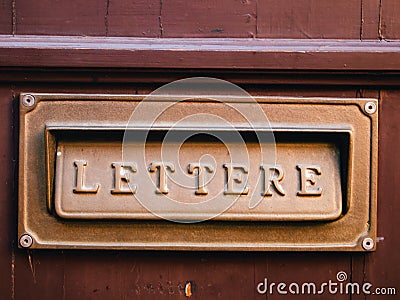 Letter box Stock Photo