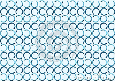 Letter C pattern in different blue colored shades pattern Stock Photo